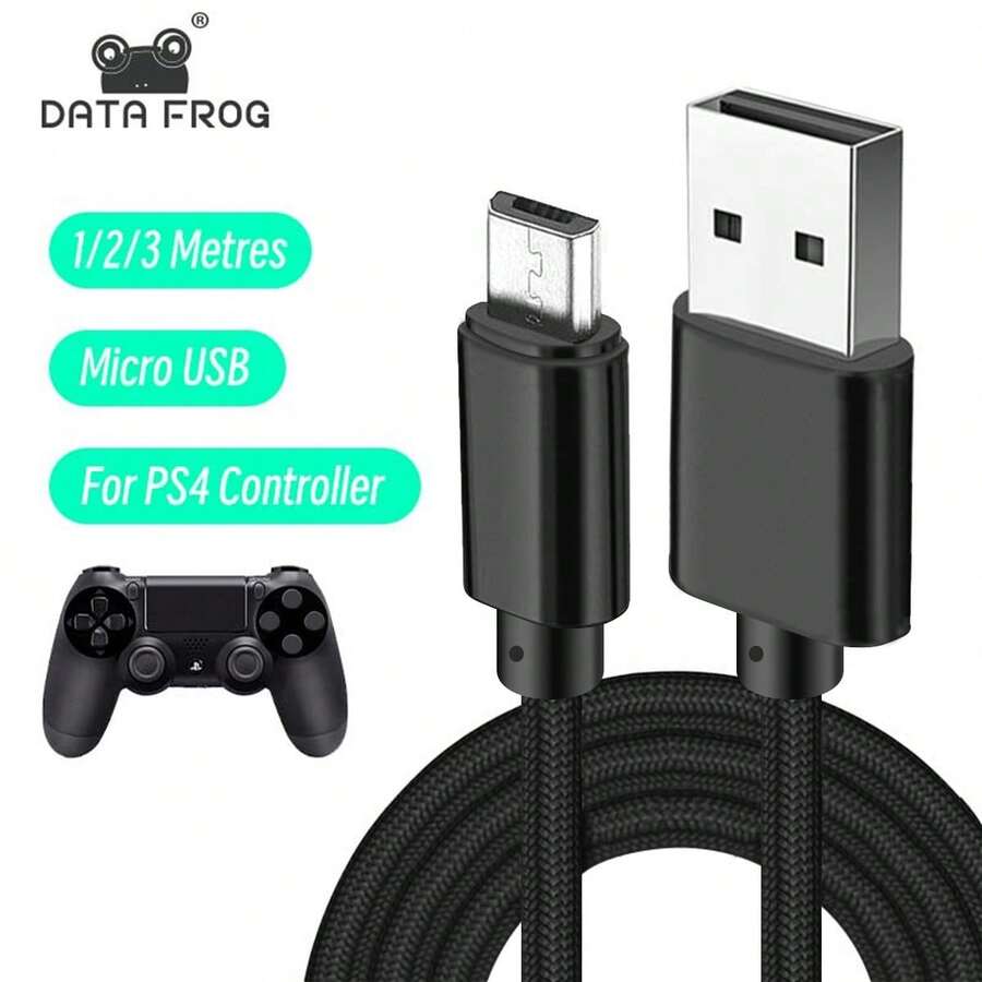 DATA FROG 3 Meters 4 Controller Charging Cable, USB Type-C Charging Cable, Only Compatible With PlayStation4 Gamepad Accessories - Shape - View 1