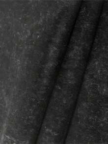 Alien Movie Theme Print Men's Washed And Distressed Print Round Neck Short Sleeve Casual T-Shirt - Black - View 4