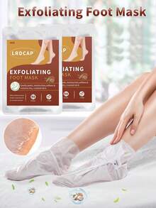 5 Packs Exfoliating Foot Mask-Dry&Cracked Skin, Ultra Hydrating Foot Mask, Intensely Moisturizes Repairs And Softens Rough Dry Skin With Coconut &Aloe Essential Oils For Peeling Mask Removes Dead Skin And Calluses,Cracked Feet In Fall & Winter, Moisturizing Foot Masks | Foot Care Making Your Skin Appear More Ripe And Delicate, A Perfect Choice For Holiday Gift