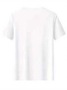 2025 T-Shirt 100% Coton Pour Hommes Avec Imprimé Lettres, Coton - 樣式1 - 查看 2