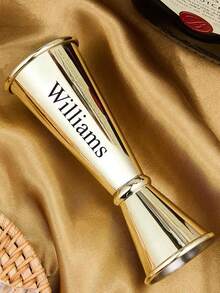 Personalized Engraved Stainless Steel Cocktail Jigger, Custom Engraved Cocktail Jigger, Custom Gift For Bartender, Custom Bartender Gift,Chic Design - Multicolor - View 11