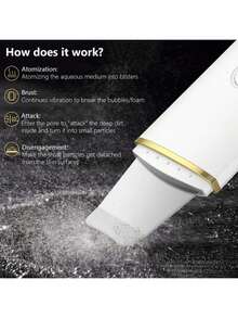 Ultrasonic Skin Cleansing Tool - USB Rechargeable, Vibration Face Scraper Blackhead Remover, Spatula Exfoliating Facial Lifting Beauty Tool, Affordably-Priced Skincare Device, Includes 2 Silicone Heads - Multicolor - View 5