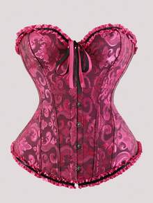 Áo liền thân quây ngực gợi cảm, kiểu dáng cổ điển màu đỏ hồng đậm, thích hợp cho tiệc Halloween, hẹn hò, mua sắm, có thể phối cùng chân váy, quần jeans để lập tức trở thành biểu tượng thời trang. - Màu Hồng Tươi - Xem 9