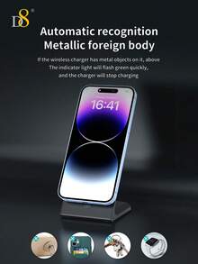 D8 15W Fast Magnetic Charger Stand Compatible With I Phone 17/1615/14/13/12 Series, Fast Charging With Charger Stand Compatible With I Phone17/16 / I Phone16 Pro / I Phone 16 Pro Max /15, 14,13,12 Pro Max/Pro/Mini/Plus - Multicolor - View 10