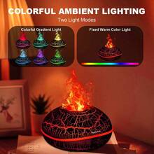 Betreasure 200ML Colorful Aroma Diffuser - Volcanic Crack Design, Ultrasonic Cool Mist Humidifier With Smart Chip, Suitable For All Indoor Spaces And Plant Humidifying Needs, Multi-Level Settings And Gradient Lighting, Auto Shut-Off Protection, Essential Home Humidifier