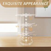 Keychain Holder Rack, Small Pendant Display Rack, Storage Rack, Rotating Rack - 2 layers of rotation - View 8