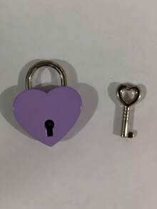 Set de pequeño candado con forma de corazón con llave - Candado metálico con forma de corazón, apto para maletas, portátiles, cajones, carteras - Juego de cierres decorativos pequeños para bolsas