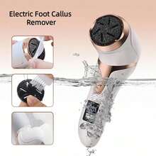 10 In 1 Electric Foot Grinder Callus Remover Professional Pedicure Machine Rechargeable Foot File Heel Dead Skin Scrubber With 3 Heads 1500mAh - White - View 9