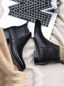 Men's Business Boots - Retro Fashion, Casual Commuter Style, Suitable For Spring - Black - View 2