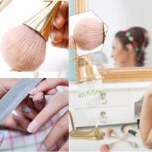 Nail Brush, Nail Art Nagelstaubbürste, Maniküre-Werkzeug Zum Entfernen Des Salons DIY Werkzeuge Manuelle Reinigung Mode Gel Zubehör Material Staub Rosa Kopf Rouge Pinsel Puder
