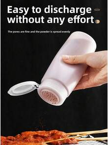 Salero de plástico, dispensador de especias para sazonar barbacoas, decoración del hogar y exhibición en puestos