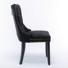 Chair Covers & Cushions - Black + Velvet + Foam - View 4