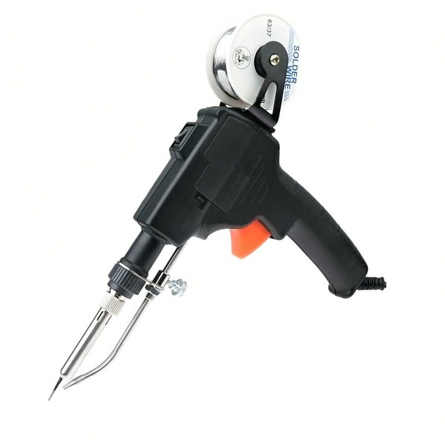 Automatic Hand-Held Soldering Gun – Precision Welding Tool For Circuit Boards | Ergonomic DIY Bracket For Electronics Repair & Component Soldering |  Highquality Welder, Reliable Soldering Equipment, Automatic Welder - 黑色 - 查看 1