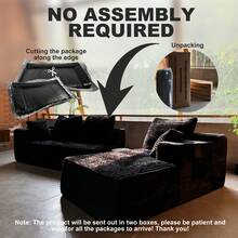 105/163"Sectional Sofa Couch,(Black)Modern Minimalist Cloud Couches For Living Room, Corner Corduroy Sofa With Ottoman, No Assembly Required,Sofa Bed,Sofas For Living Room,Living Room Set Furniture,Couch,Sofa, Convertible Sofa Bed, Living Room Furniture, Muebles, Bedroom Furniture Set, Recliner Chair For Adult, Living Room Set Furniture.