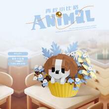 Bộ đồ chơi lắp ráp hình động vật và cây trồng trong chậu Kawaii Decorations Đồ chơi giáo dục trẻ em Khối siêu nhỏ Đồ chơi lắp ráp thú cưng Quà tặng Giáng sinh/Quà tặng năm mới/Quà tặng sinh nhật, Đồ trang trí để bàn - Nhiều màu - Xem 18