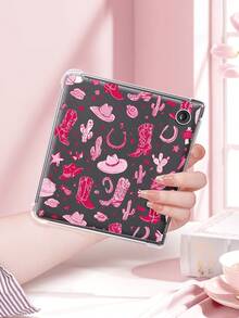 A Charming Pink E-Reader Cover With A Cowboy Theme, Featuring A Classic Design That Is Simple And Easy To Use. Compatible With Kobo Clara Color/BW 2024,Kobo Clara 2E,Kindle10/11 Gen,Kindle Paperwhite 12th Gen 2024, It Is Lightweight And Portable, Making It Ideal For Travel, Bedtime Reading, Or As A Romantic Gift.