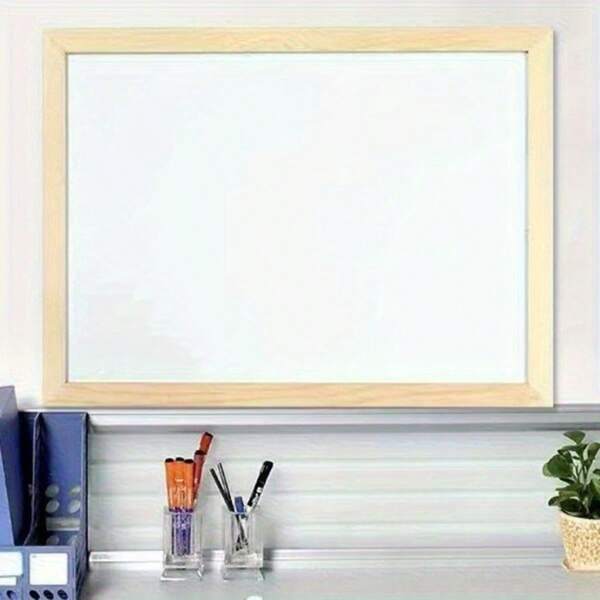 1PC 8 X 12.5 X 12-Inch Solid Wood Frame Chalkboard Featuring A Modern Design That Can Stand Independently Or Be Hung On Walls. Ideal For Offices, Schools, Homes, And Kitchens, It Serves As A Shopping List, Drawing Board, Or Memo Board. Easy To Write On, Wipe Clean, And Reuse. Easy Installation-Space-Saving Modern Design Aids Home Organization With A Minimalist Aesthetic And Sturdy Construction. Includes Horn-Shaped Grooves And Jute Rope.