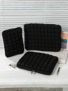 1 Stück koreanische schwarze Wolke Laptop Tasche mit großer Kapazität, Tablettfutter Aufbewahrungstasche, zum Mitnehmen, super große Kapazität Herbst Uni Essentials Laptop Tasche für Frauen, MacBook Hülle, Laptop Sleeve, Schulanfang Laptop Tasche, Laptop Hülle für Reisen, wasserdicht, tragbar für Herren Laptoptaschen