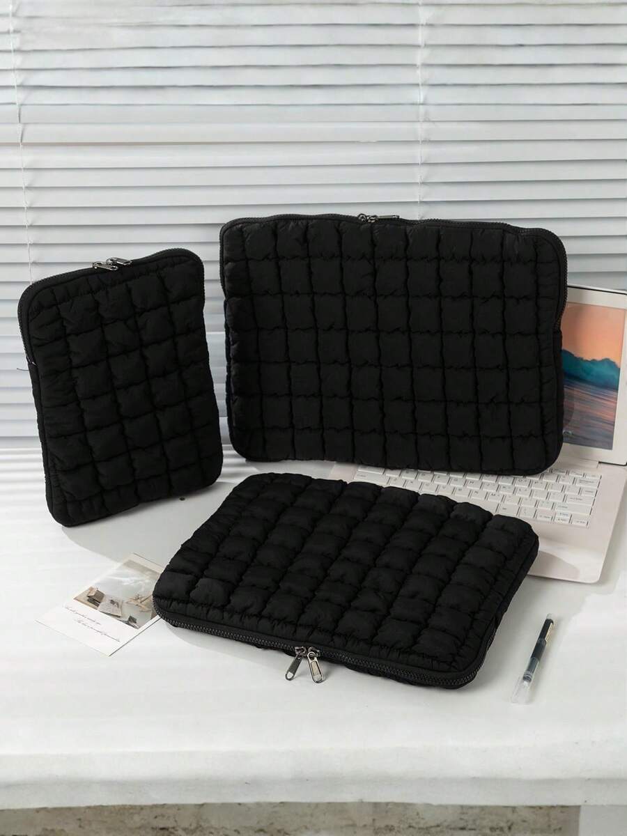 1 Stück koreanische schwarze Wolke Laptop Tasche mit großer Kapazität, Tablettfutter Aufbewahrungstasche, zum Mitnehmen, super große Kapazität Herbst Uni Essentials Laptop Tasche für Frauen, MacBook Hülle, Laptop Sleeve, Schulanfang Laptop Tasche, Laptop Hülle für Reisen, wasserdicht, tragbar für Herren Laptoptaschen