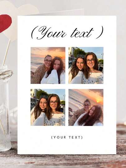 Customized Photo Cards With Envelopes, Perfect For Personalized Love Letters, Wedding Cards, Loving Christmas And Valentine'S Day Cards, Invitations, Couple Photo Cards, Father'S Day, Friendship, Anniversary, Birthday Gifts, And Gifts For Couples Or Friends. Holiday Cards | Heartwarming Holiday Themes | Authentic Print.,Festive Calendar