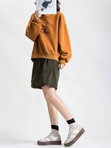 Alan Vincent 2025新款米白色女式休闲鞋，厚底运动鞋，女士日常百搭乐福鞋，舒适时尚，德军训练鞋 - 米色 - 查看 8