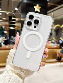 1pc Magnetic Protective Case Compatible With IPhone 15 11 12 13 14 16 Pro Max, Anti-Drop Phone Case