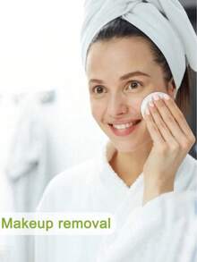 200/150/100/50 miếng bông tẩy trang tròn tái sử dụng, mềm mại, ít gây kích ứng, thích hợp cho mặt, mắt, chăm sóc da và tẩy trang. - Nhiều màu - Xem 4