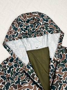 Vintage Camo Hoodie Jacket - Lightweight Hoodie With Long Sleeves And Pockets, Machine Washable, Unisex, Suitable For Multi-Season Everyday Wear - trắng - Xem 3