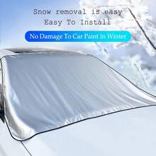 Car Accessories Interior Windshield Sun Shade Waterproof 600D Oxford Material Car Snow Cover Eliminates Morning Ice Scraping And Frost Build Up Winter Car Snow Accessories With Secure Fit Car Sun Shade Specifically Designed For Cars SUVs And Trucks - Tấm phủ tuyết kính chắn gió - Xem 8