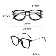 1 par de gafas de hombre con montura metálica cuadrada y de estilo retro moderno, multicolor, adecuadas para computadora, oficina, decoración, estudio de estudiantes, lectura, anti-luz de teléfono, reuniones de negocios, correr, juegos y conducir