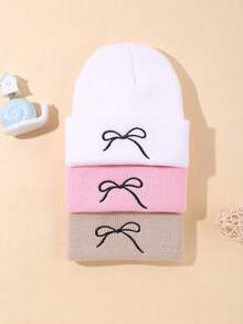 3 件套温暖婴儿冬季帽子 – 柔软针织帽，适合男婴和女婴 - 彩色 - 查看 8