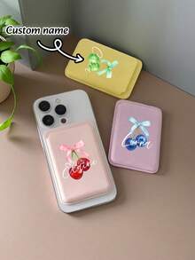 1 Stück personalisierter Foto-Magnetkartenhalter, multifunktionaler Autotelefon-Halter mit Kartenfächern, personalisierte tragbare Kartentasche, Handy-Kartenetui, für Bank-, Kredit- und Zahlungskarten, geeignet für den täglichen Gebrauch, kann als Geburtstags- oder Feiertagsgeschenk für Familie und Freunde verwendet werden