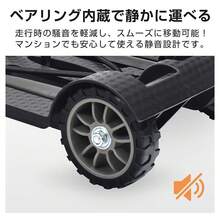 Foldable Shopping Cart, 4-Wheel, Stylish, Durable, Compact, And Portable For Carrying Or Hand Carrying - màu đen - Xem 6