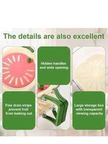 1 件旋转滤锅、厨房洗菜沥水碗、水果蔬菜清洗篮、汤滤器、水果沥水器、带手柄和沥水架的小型可折叠滤锅套装、家用迷你套装 - 彩色 - 查看 5