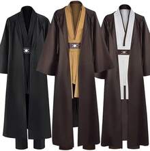 Anakin Costume Adult Men Tunic Hooded Robe Outfits Halloween Cosplay Uniform - màu đen - Xem 1