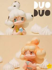 KEYCEO Xia Duo Duo Duck Pear Series, Play Office Boy Play Tabletop Ornament Girl Gift Gift Box Birthday Gift Play Ornament Cute Wind Q Version 1 Random Distribution, Halloween Decorations Ornament Small Gift Suitable For Christmas, Thanksgiving, Halloween, Birthday Gift, Perfect Choice For Family And Friends,