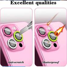 ZYONS 6pcs Glow In The Dark Camera Lens Protector Film, Compatible With IPhone 17 Pro Max/17 Air/16 Pro Max/16E/15 Pro Max/14/13/12/11 Series, 9 Random Colors, Multi-Color Luminous, Camera Accessories, Freely Combinable, Compatible With Phone Cases (Random Color), Suitable For Daily Protection, Office, Home Phone Camera, Waterproof, Shockproof, Anti-Fall, Anti-Scratch. - 6pcs - View 4