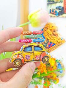 1个世界文化3D冰箱贴，印有9个国家地标，例如日本和服、加拿大枫叶、自由女神像、甲虫等。采用高饱和度树脂压花工艺，精准再现文化符号。双尺寸标记（标准尺寸6.5厘米/2.55英寸），带有樱花烫印和彩虹路标等细节，彰显收藏品质。是旅行纪念品市场和文化收藏产品的理想之选。 - 彩色 - 查看 8