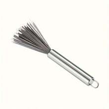 1pc Multi-Purpose Long Handle Hanging Cleaning Brush Stainless Steel No Power Required Convenient Cleaning Tool For Living Spaces - Silver - View 8