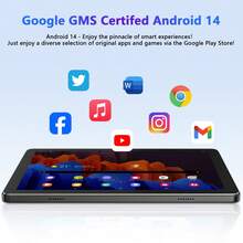 Qetupa 10.1 Inch Android 14 Tablet, 4GB RAM + 128GB ROM, A523 Octa - Core 2.0GHz, 1280x800 High - Definition IPS Touch Screen, 5MP + 8MP Dual Cameras, 6000mAh Battery, Supports 1TB SD Expansion, BT5.4 & 802.11ac WiFi 2.4G/6G Wireless - Black - View 6