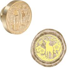 CYFUN DESIGN 1PC Merry Christmas Wax Seal Stamp Head Sealing Wax Stamp Head 25mm Vintage Replacement For Envelopes Christmas Cards Wedding Invitations For Christmas Gift Packing - Gold - View 17