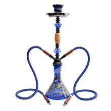 1pc Middle Size Dual Hose Quad Tube Hookah Shisha Set, Glass Hookah Pipe & Accessories, No Electricity Required - one-size - View 14