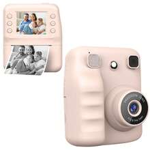 Máy ảnh trẻ em in ảnh tức thì cho bé trai và bé gái từ 3-12 tuổi, Máy ảnh chụp ảnh siêu rõ 1080P dành cho trẻ em, nhẹ và di động, Quay video độ nét cao, ngắm và chụp với chức năng chống rung zoom 16X, chụp ảnh theo khoảng thời gian đều đặn, quà tặng sinh nhật Giáng sinh - Bao gồm thẻ SD 32G và 5 cuộn giấy in, Máy ảnh trẻ em cho bé trai và bé gái - QJH-A29 - Xem 23