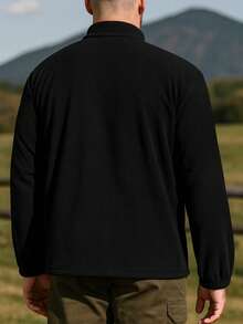 Outdoor Sports Jacket, Casual Thermal Lined Zipper Jacket, Solid Color Long Sleeve Fitness Outerwear, Jogging Running Versatile Stylish Warm Streetwear