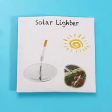 [热门选择] 1 太阳能户外打火机 - 防风防水，非常适合露营和生存设备，白色，应急点火器