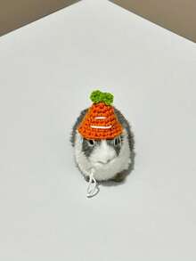 仓鼠草帽，仓鼠宠物小帽子，宠物仓鼠服装帽子，圣诞草帽可调节泰迪仓鼠头饰，泰迪仓鼠服装鹦鹉头饰，玄凤鹦鹉，豚鼠配饰