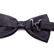 carahere 3pcs Men's Bow Ties Set, Black, Navy Blue, Light Blue, Dark Green Solid Color Pre-Tied Adjustable Bow Ties, Suitable For Formal Occasions, Casual Parties, Weddings, Tuxedos, For Adult Men Or Teenagers 13 Years Old And Above