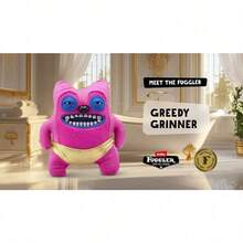Spin Master Spin Master 9英寸毛绒玩偶，黄金挖掘者系列，官方搞笑丑陋怪物，柔软毛绒收藏可爱玩偶，独特牙齿怪物，送给孩子和成人的完美礼物 - Greedy Grinner - 查看 5