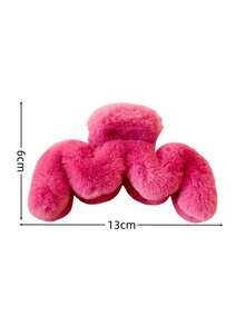 1 Stück modische Reise Haarklammer, Herbst/Winter Haaraccessoires Winter Haarklammern Plüsch Haarklammer Flauschige Clips für Haare elegant für Urlaubsoutfits Frau