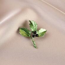 1pc Vintage Zinc Alloy Leaf Design Brooch, Plant Brooch Suitable For Daily Wear In Spring, Summer, Autumn And Winter Halloween Accessories Teachers Day Jewelry Costume Accessories Bag Charms Office Accessories Christmas Gift - Multicolor - View 12